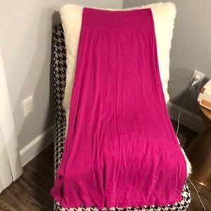 Cotton Pink Maxi Skirt